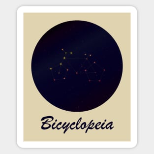 Bicyclopeia – Bicycle star constellation Sticker